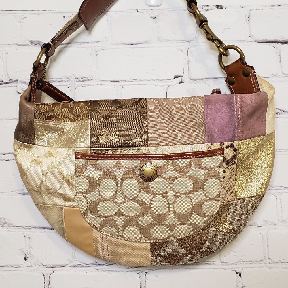 Authentic Coach Multicolored, Patchwork Purse - Picture 4 of 8